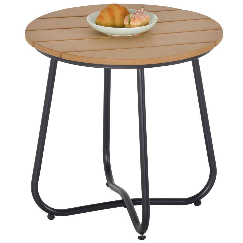 Tavolino rotondo ¨C zephmum ¨C acciaio marrone ?49x48H