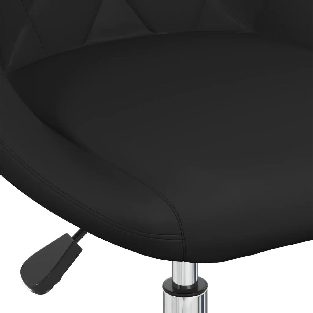 Sedia da Ufficio | Sedia da Gaming Girevole Nera in Similpelle