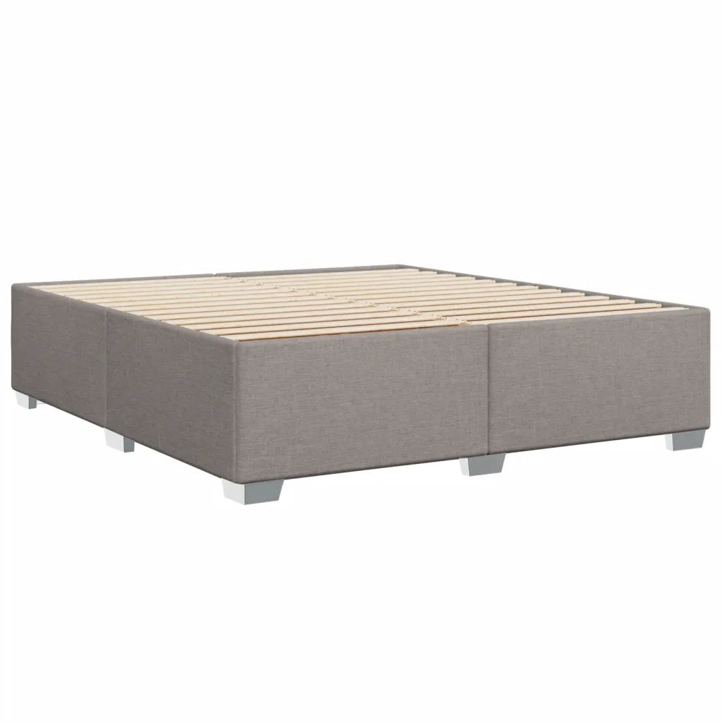 Giroletto a Molle con Materasso Tortora 180x200 cm in Tessuto