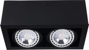 Plafoniera Nowodvorski BOX nera legno/metallo 2xES111