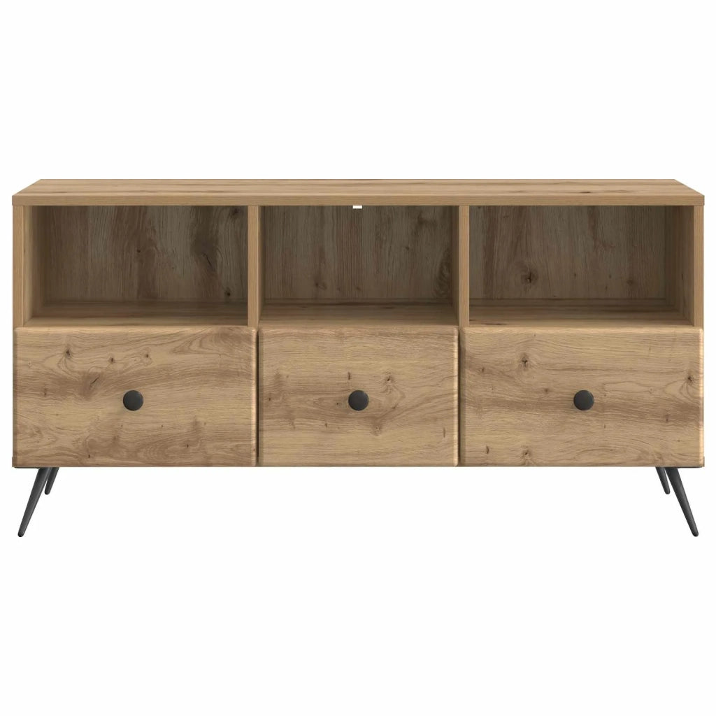 Mobile TV | Armadietto TV | Mobile Porta TV con cassetto Rovere Artigianale 102 x 34,5 x 50 cm