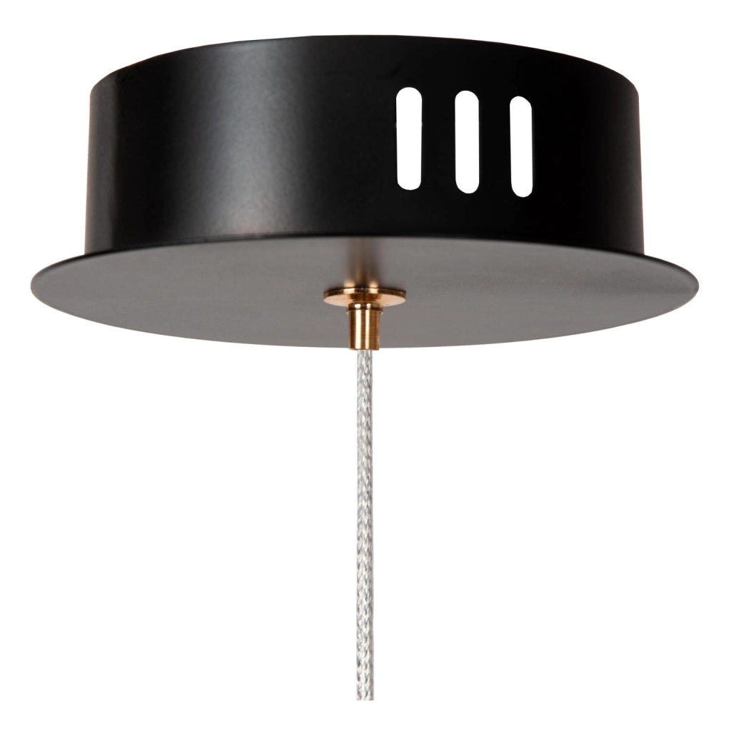 Lampada sospensione BERLIANE LED 4W vetro oro nero Lucide