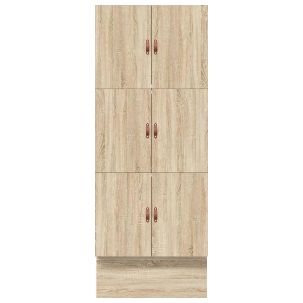 Struttura letto con contenitore in rovere Sonoma 100x200 cm