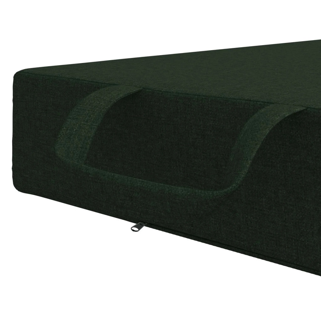 Divano Letto Pieghevole 75 x 63 x 45 cm Verde Scuro 900139