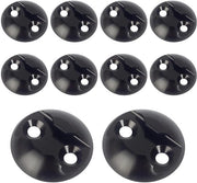 Pannelli di fissaggio aereo 10-pack, punti di fissaggio in alluminio per l'ancoraggio del carico per autocarri, camper, aerei, furgoni – flessibili, inox, installazione semplice (Φ44mm)