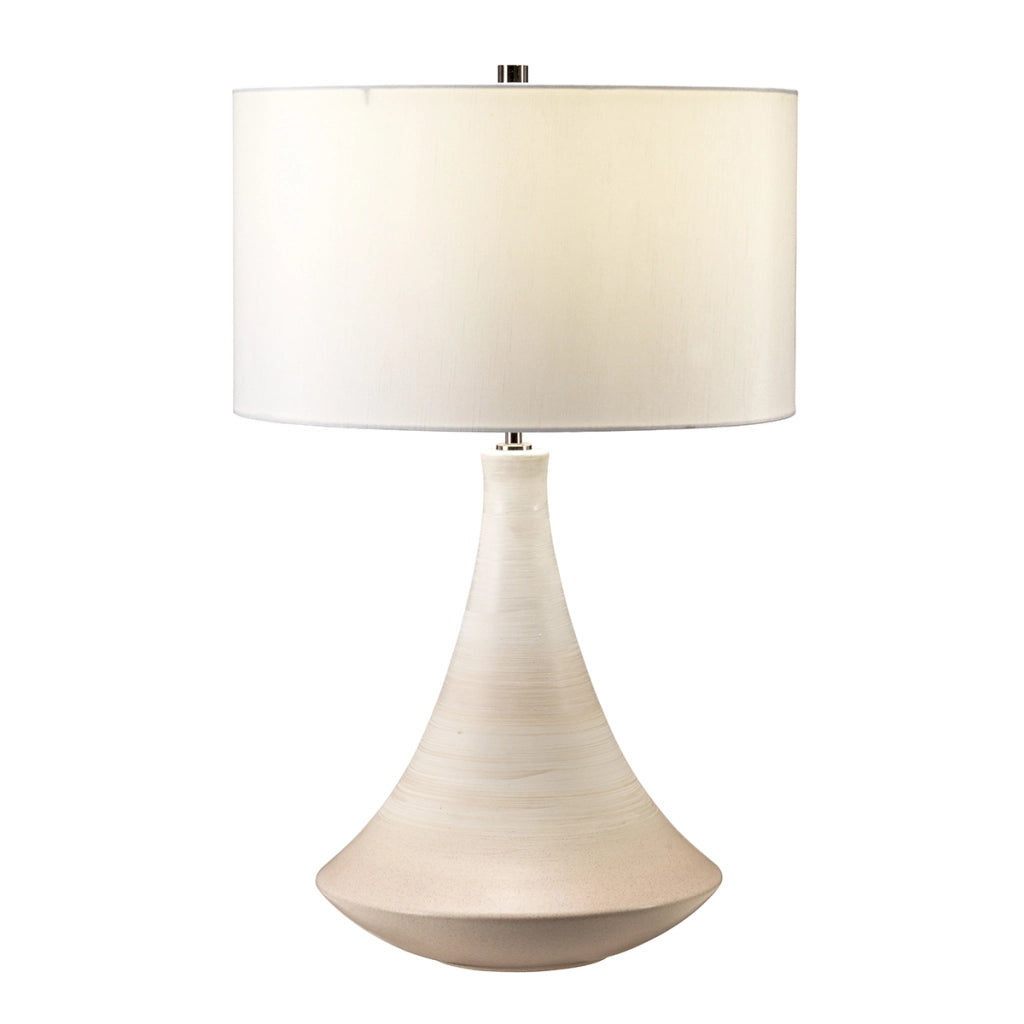 Lampada da tavolo ceramica rosa/crema Pinner E27 Elstead