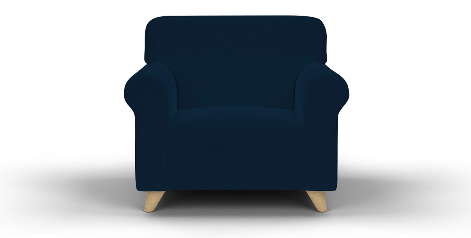 Copridivano Elasticizzato in Tessuto Blu Scuro 1 Posto