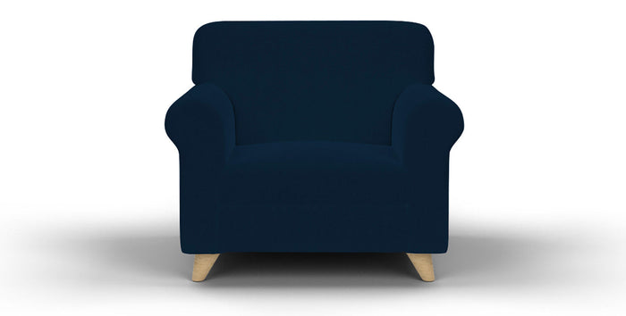 Copridivano Elasticizzato in Tessuto Blu Scuro 2 Posti