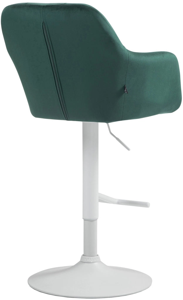 Barhocker Natoma Samt weiЯ