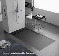 Piatto Doccia 80x110 cm in Pietra Bonussi Kamet Nero