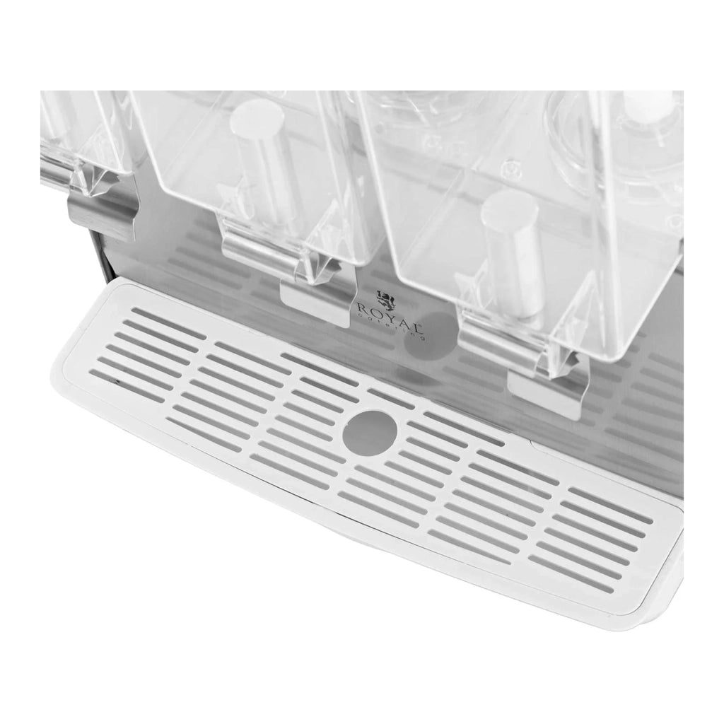 Distributore di bevande refrigerato con fontana di succhi da 3 x 10 litri e rubinetto (capacità: 3 x 10 l potenza: 320 w funzioni: refrigerazione agitazione) 14_0005301