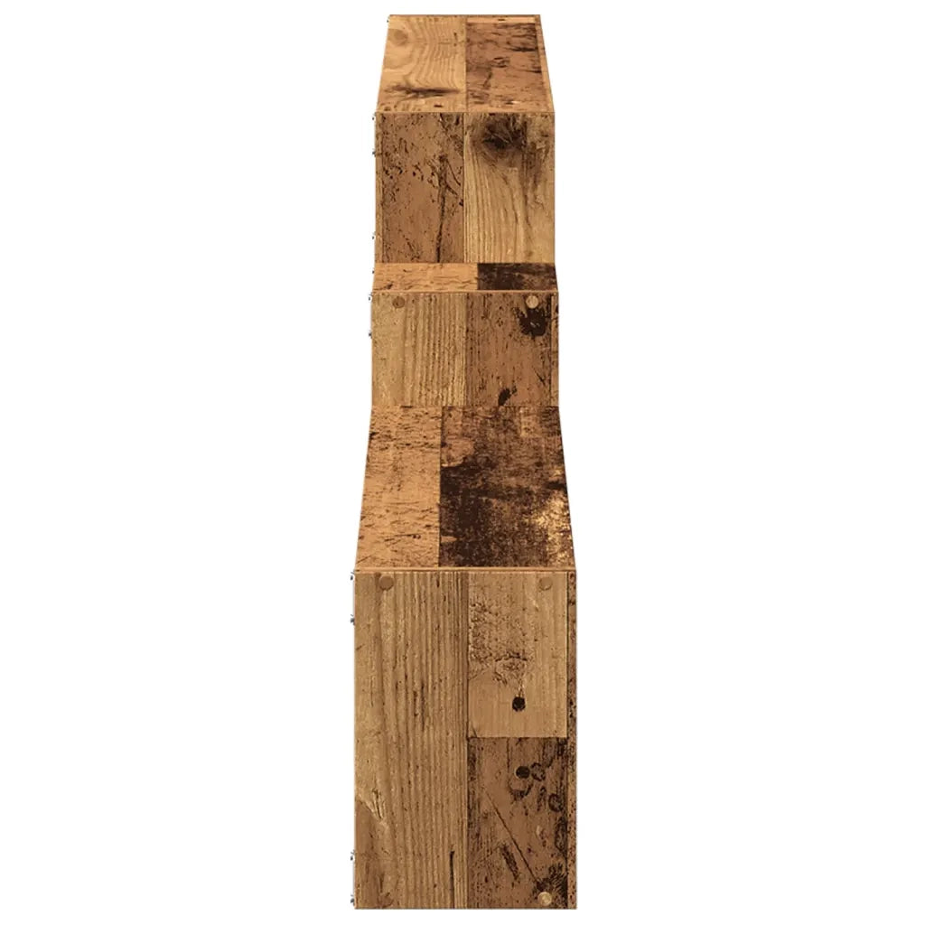 Mobile a Parete 158x18x53 cm Legno Antico in Legno Multistrato 854821