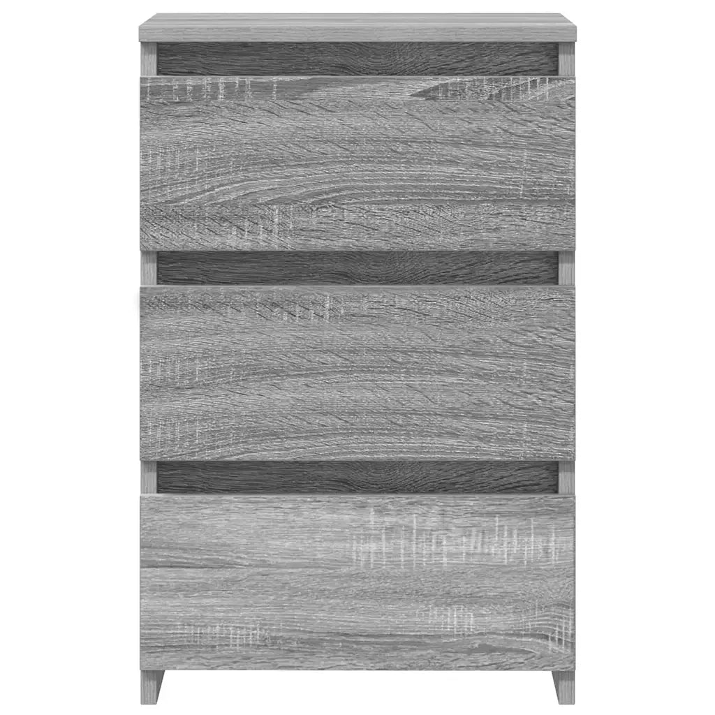 Comodini Grigio Sonoma 2 pz 40x35x62,5 cm in Legno Multistrato 815174