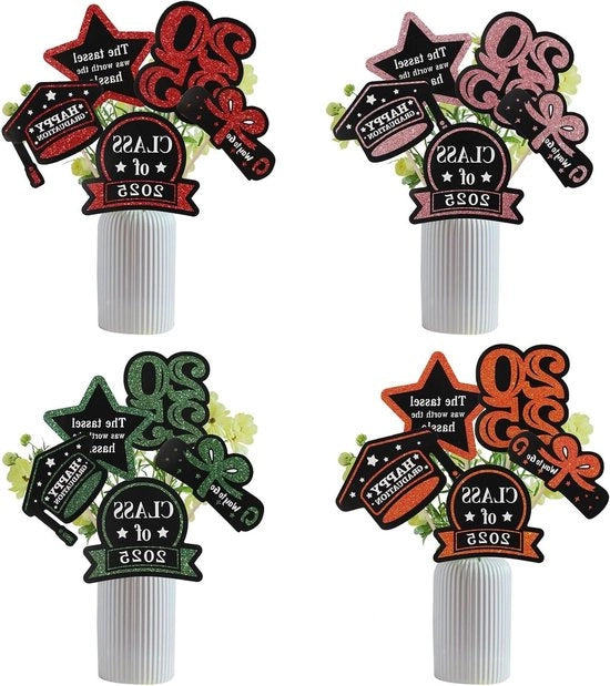 Decorazioni di laurea e accessori per festa 20 pezzi - Congratulazioni classe 2025