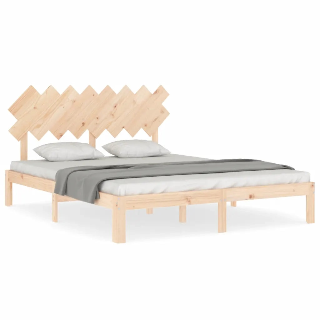 Giroletto senza Materasso 160x200 cm in Legno Massello di Pino 3193736