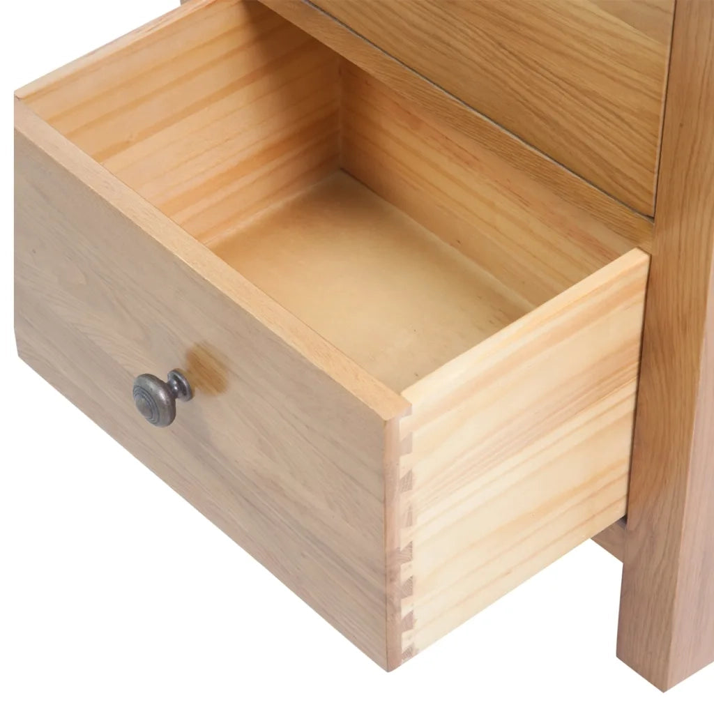 Cassettiera Alta 45x32x110 cm in Legno Massello di Rovere CFW9942309