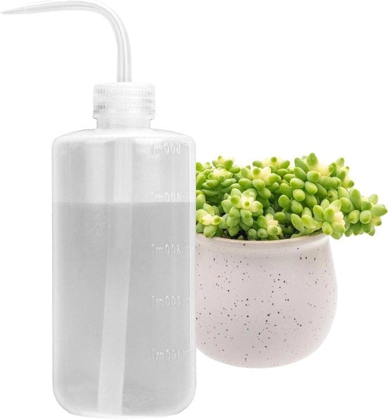 Fusto di plastica da 500 ml con O-ring anti-leak per piante di camera, cactus, succulente, bonsai, terrarium, orchidee, semi - adatto a laboratorio