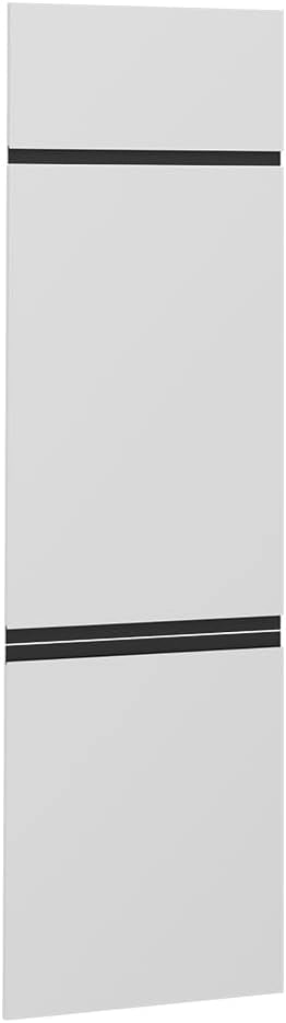 Frontale cucina R-Line, Bianco, 59.6 x 196 cm frontale del mobile per mobile per frigorifero, adatto per armadi da cucina R-Line per un montaggio semplice