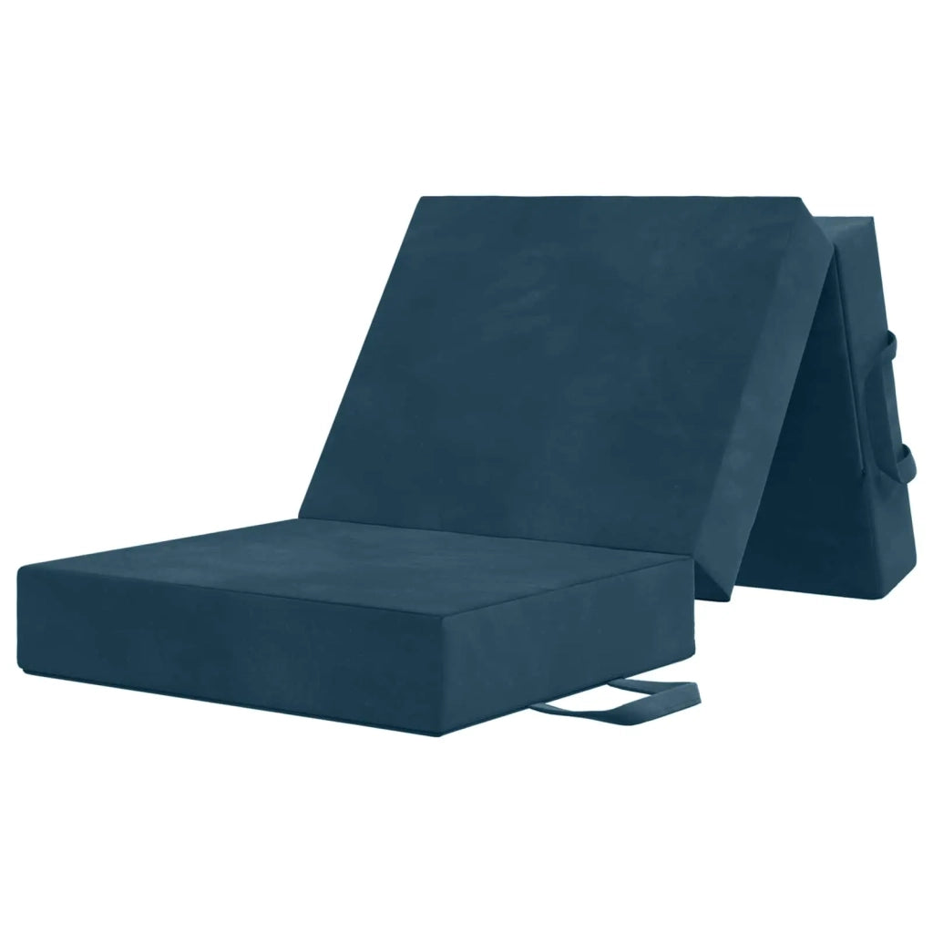Divano Letto Pieghevole 90 x 63 x 45 cm Blu 900154