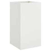 Fioriera | Cassetta per fiori | Vaso Bianca 42x38x75 cm in Acciaio