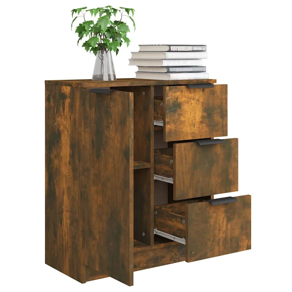 Credenza | Madia | Buffet da pranzo | Armadio da pranzo Rovere Fumo 60x30x70 cm in Legno tecnico
