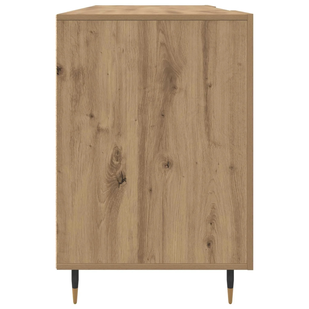 Scrivania rovere artigianale 140 x 50 x 75 cm Legno multistrato 879523