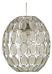 Lampada a sospensione Candellux Selma Ø25 cristallo cromo