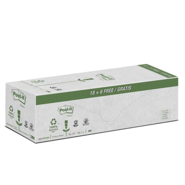 Cf18+6 post-it ricicl/canary/76x76 - 7100172342