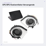 Ventilatore di raffreddamento CPU GPU in alluminio - sostitutivo - efficienza - compatibile con GE62VR e GL62M - 4 pin - raffreddamento