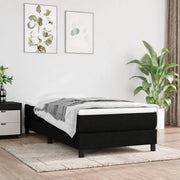 Box Spring Bed Frame, Black, 80x200 Cm, Fabric