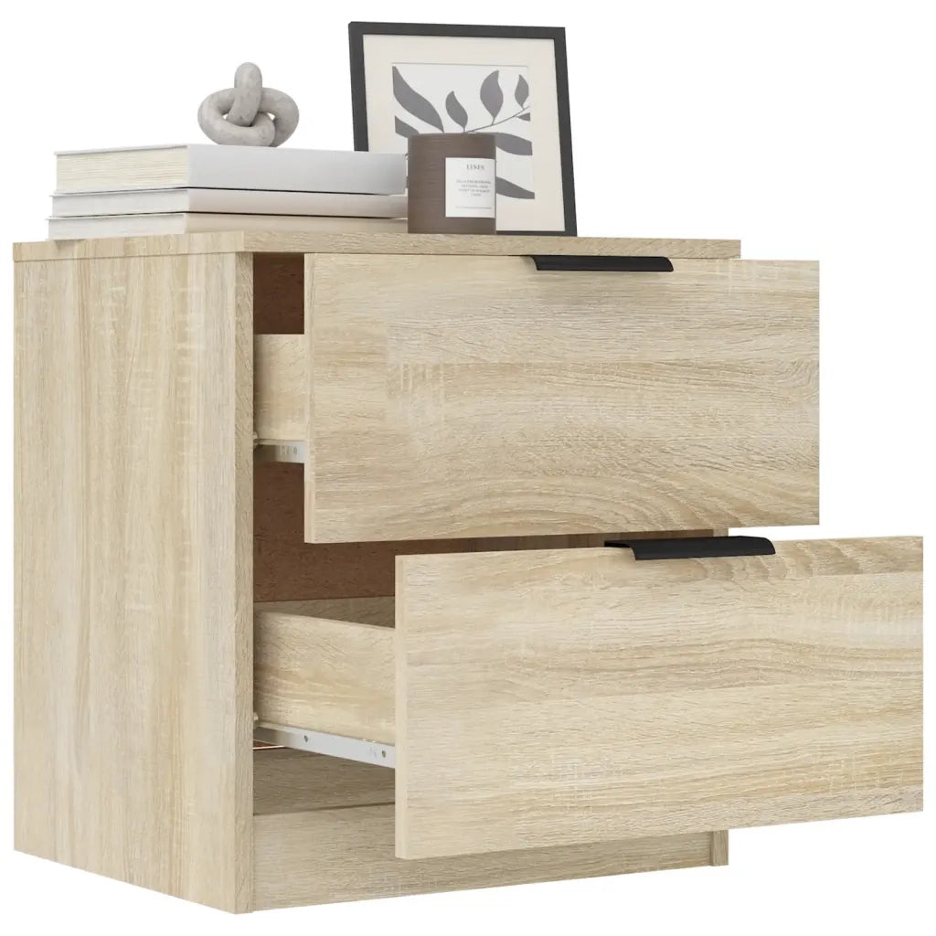Comodini 2 pz Rovere Sonoma in Legno Multistrato cod mxl 30608