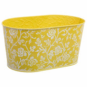 Cestino in metallo giallo 22,5x13,5x11,5 B20x11