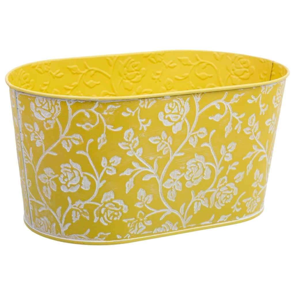 Cestino in metallo giallo 22,5x13,5x11,5 B20x11