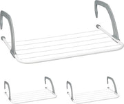 Set di asciugamani appesi da 3 - composto e regolabile per balcone e riscaldamento