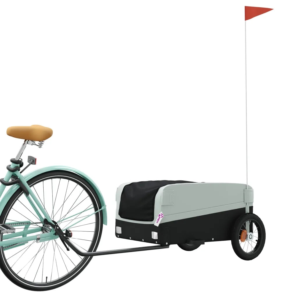 Rimorchio da Bici Nero e Grigio 30 kg in Ferro CFW7741510