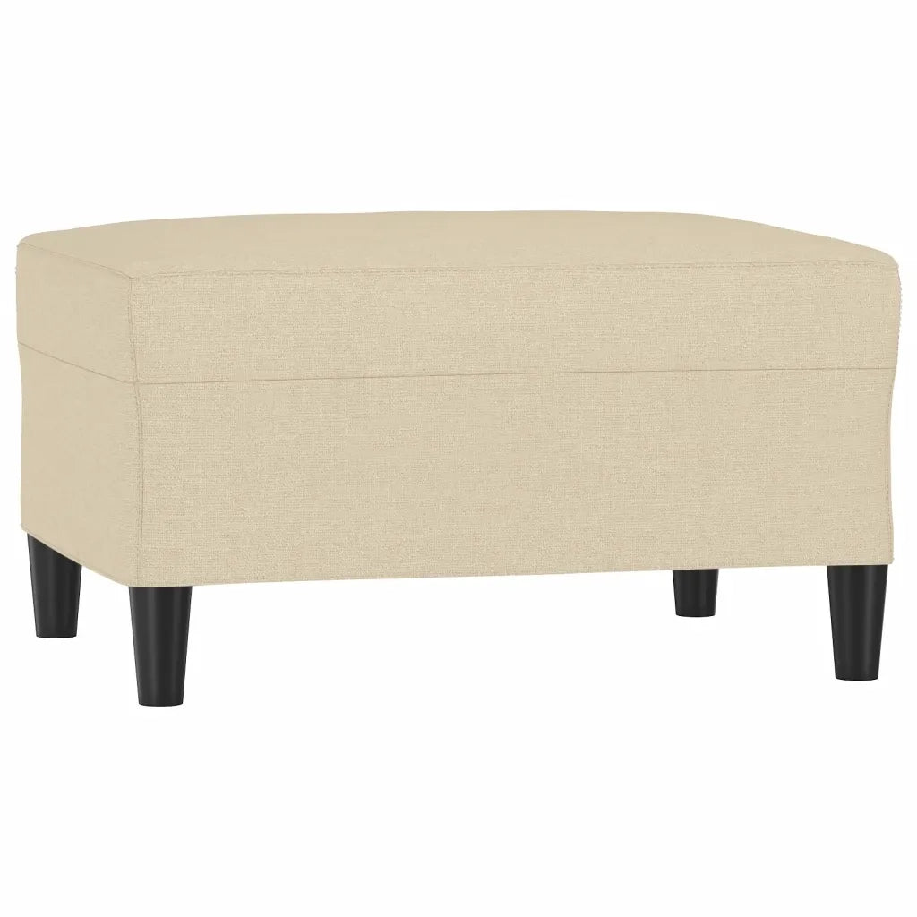 Poggiapiedi Crema 70x55x41 cm in Tessuto cod mxl 67317