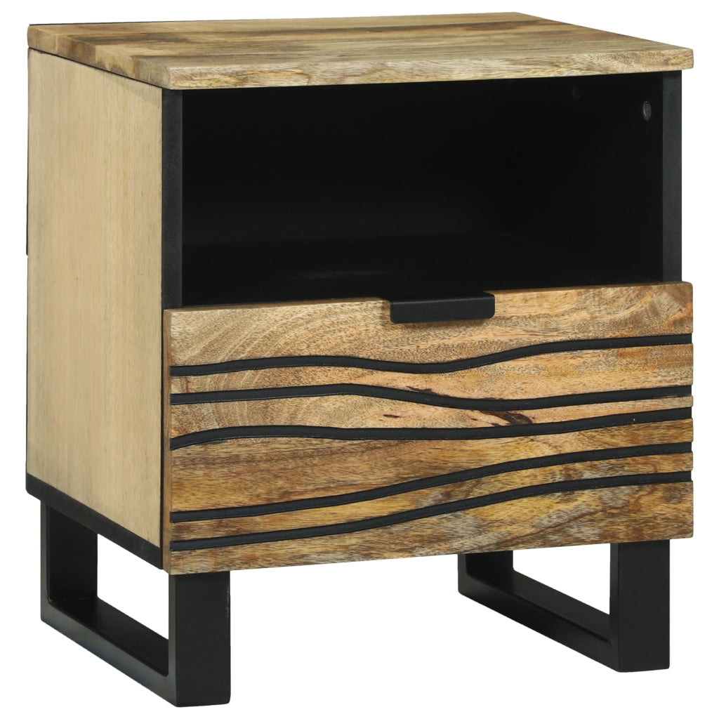 Comodino 40x33x46 cm Legno massello di mango