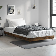 Giroletto senza Materasso-Struttura Letto Rovere Fumo 100x200 cm in Truciolato 898017