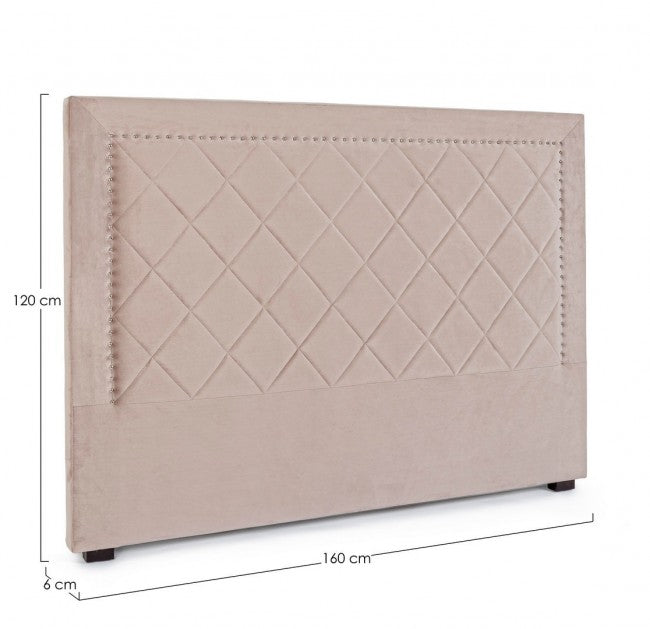 Testiera Letto Ahura Grigio Chiaro 160 in Legno