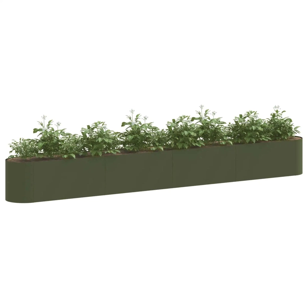 Letto rialzato da giardino Verde Oliva 360 x 40 x 40 cm 8011708
