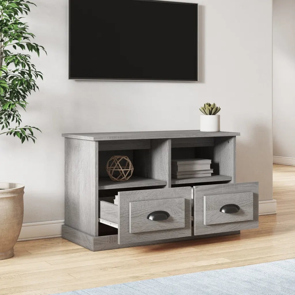 Mobile Porta TV Grigio Sonoma 80x35x50 cm in Legno Multistratocod mxl 81971