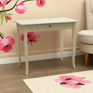 Scrivania mod cindy in legno Shabby chic avorio