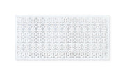 Testiera realizzata in MDF bianco decapato