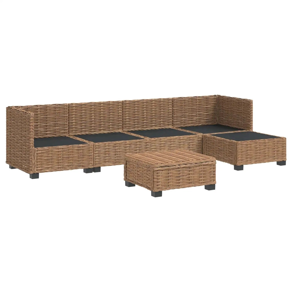 6 pz Set Lounge in Rattan con Cuscini GENDT Rattan naturale 3429850