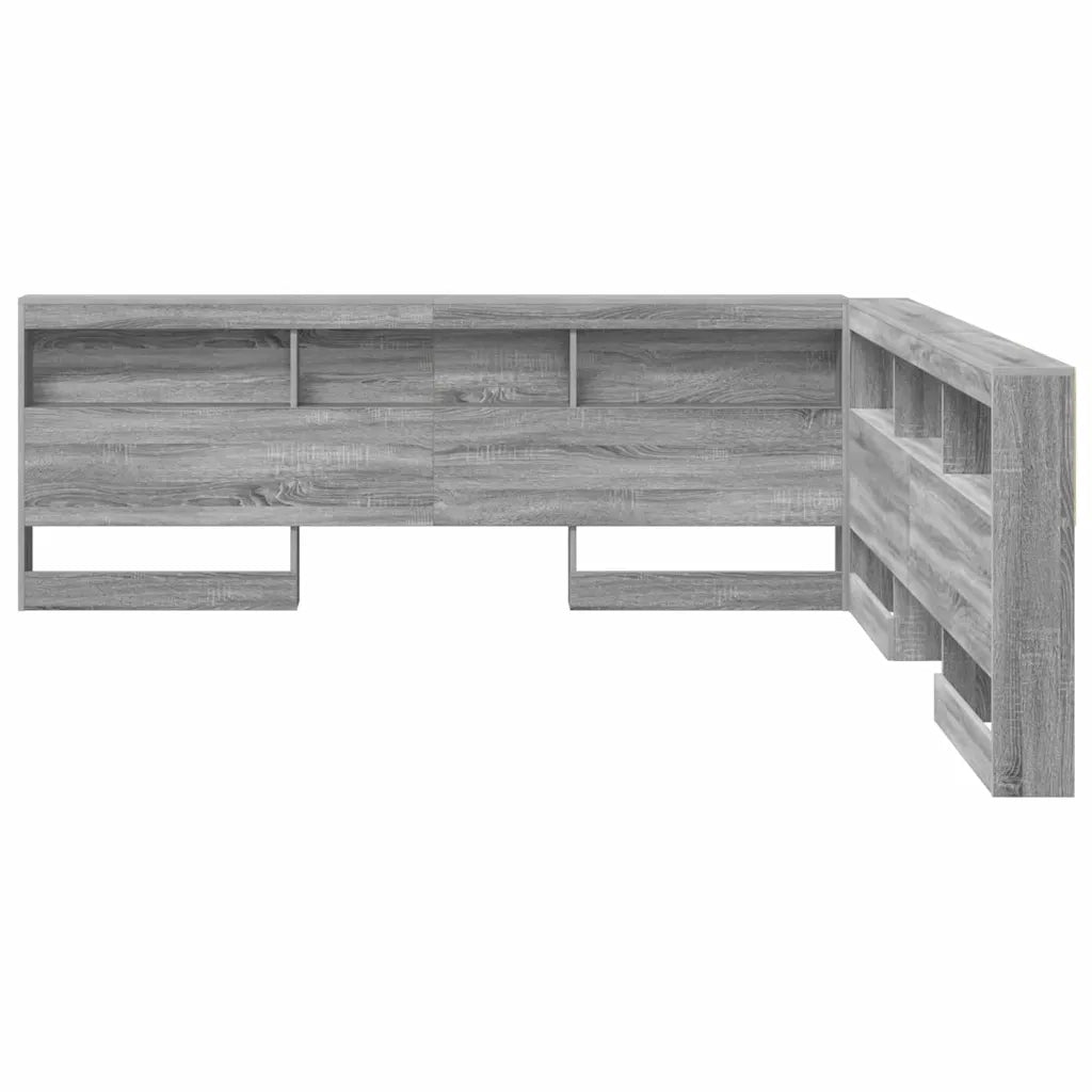 Testata contenitore Grigio Sonoma 180 cm Legno multistrato 3335514