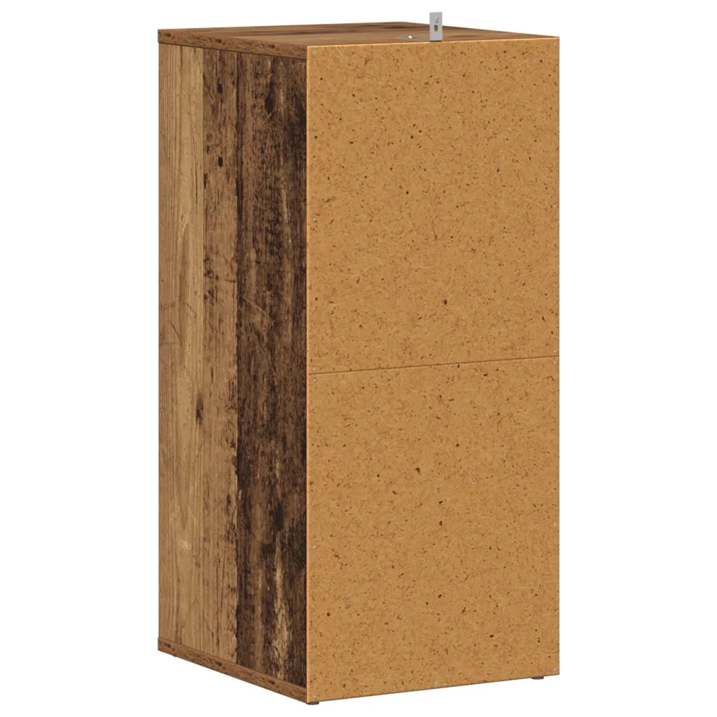 Scarpiere 2 pz-Set di 2 Scaffale per scarpe Legno Antico 32x35x70 cm in Legno Multistrato 281135