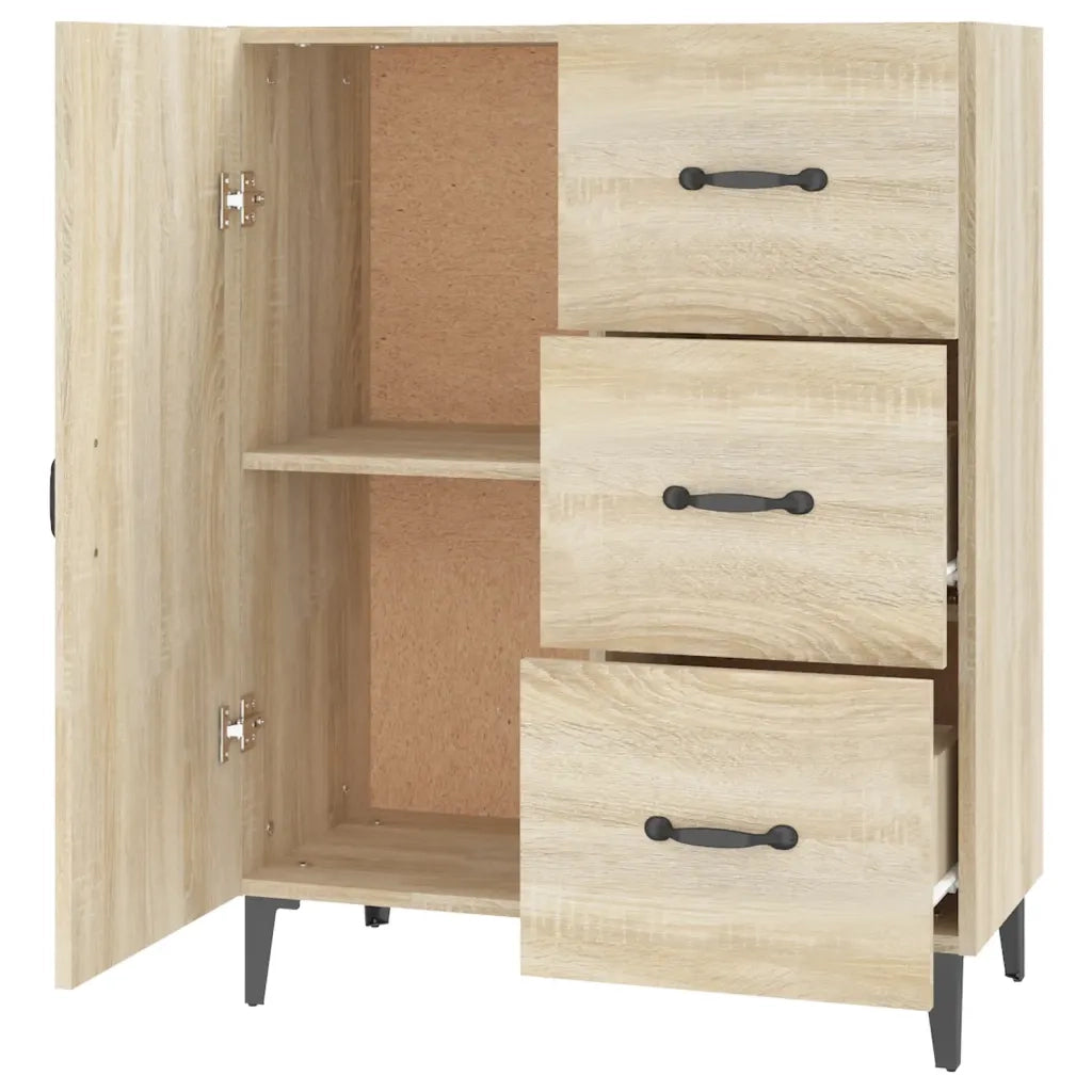 Credenza Rovere Sonoma 69,5x34x90 cm in Legno Multistrato cod mxl 19247