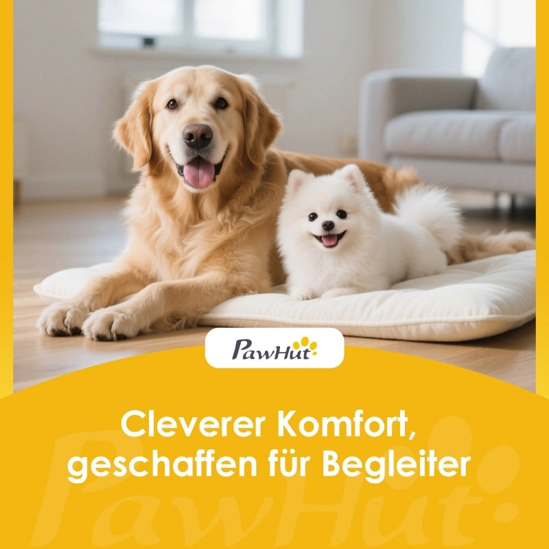Trasportino per cani con doppie cinghie regolabili base antiscivolo e guinzaglio interno in cotone crema bianco
