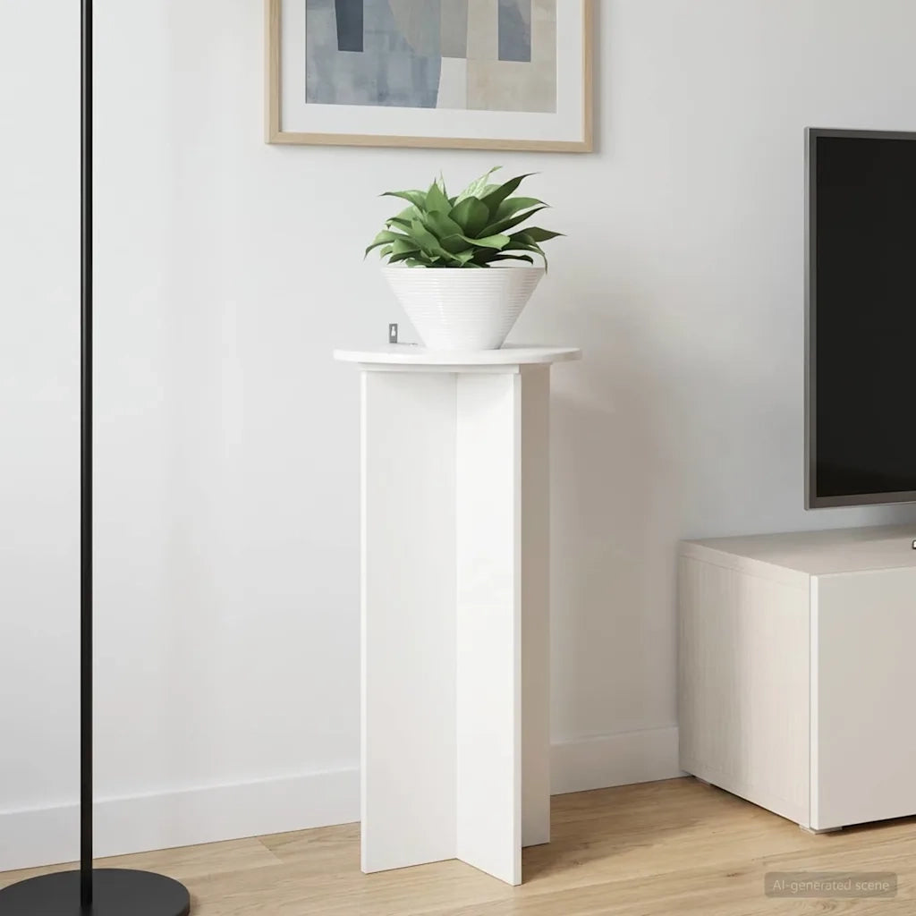 Supporto per piante | Sostegno per piante 2 pz Bianco Lucido 40 x 40 x 80 cm