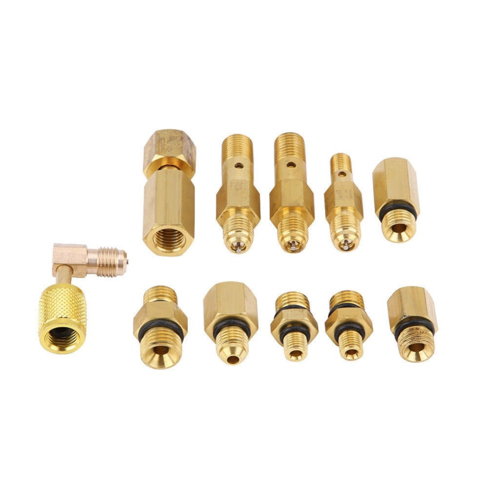 Trade Shop - Kit Tester Pressione Di Compressione Motore Misuratore Pistone Cilindri 20pz -